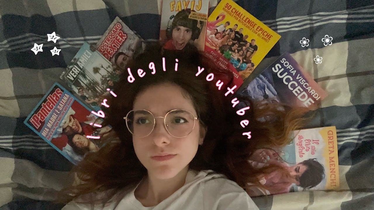 la mia collezione di libri degli youtuber