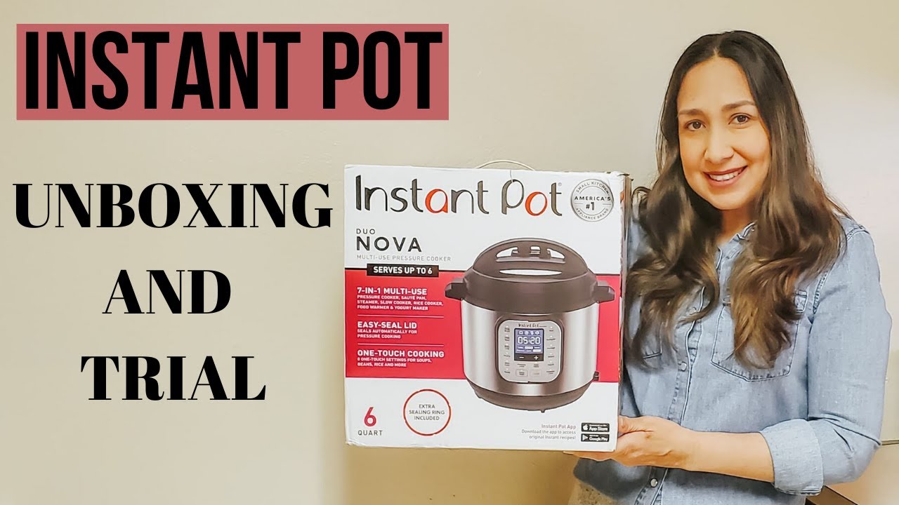 Instant Pot Unboxing & Trial | Instant Pot Duo Nova For Beginners