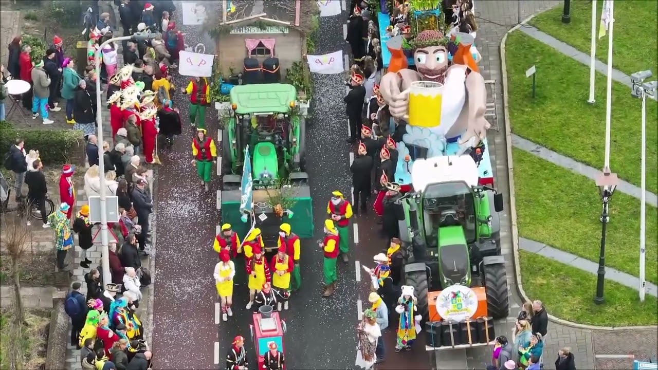 Carnavalsoptocht 2024 Noordwijkerhout (dronevideo)