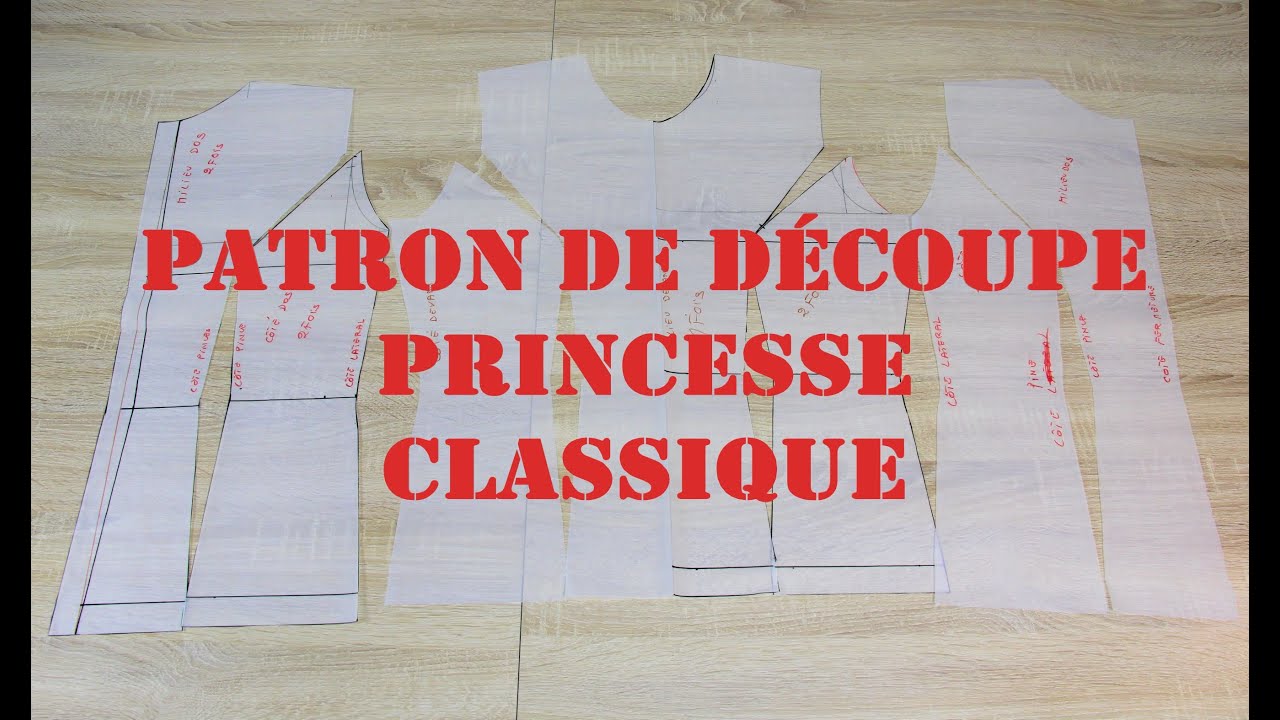 Couture ma passion I Patron de découpe princesse classique facile pour débutants I Découpe princesse
