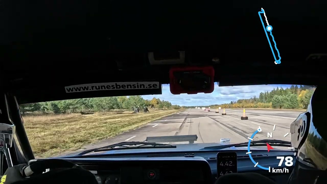Drive vxo sprinten ss1 förar missar Måns Johansson ungdomsrally
