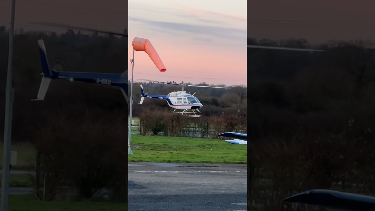 Bell 206B-2 Jet Ranger at Elstree aerodrome #bell #jetranger #elstree