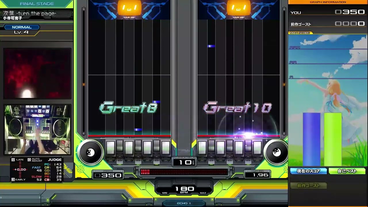 【beatmaniaIIDX】次葉 -turn the page-【右手 DP Normal】