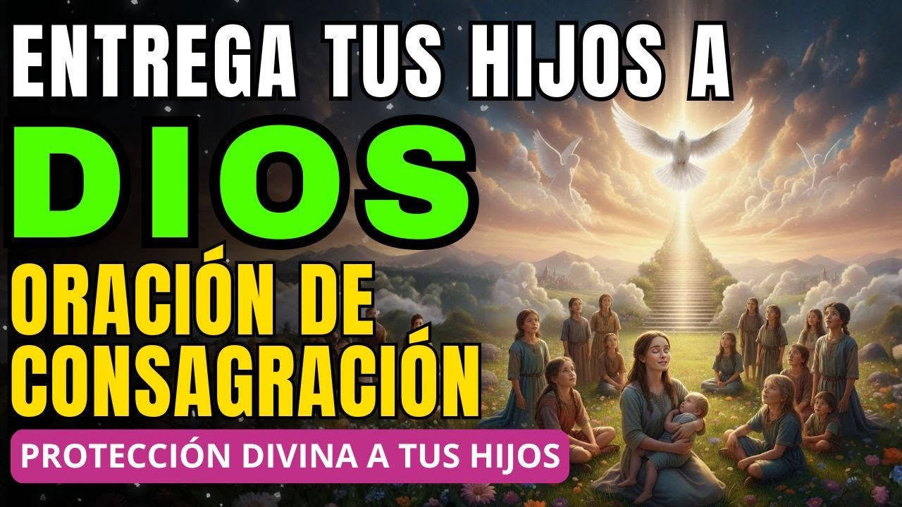 ENTREGO A MIS HIJOS A DIOS: Oración Poderosa de Consagración y Protección Divina 🙏