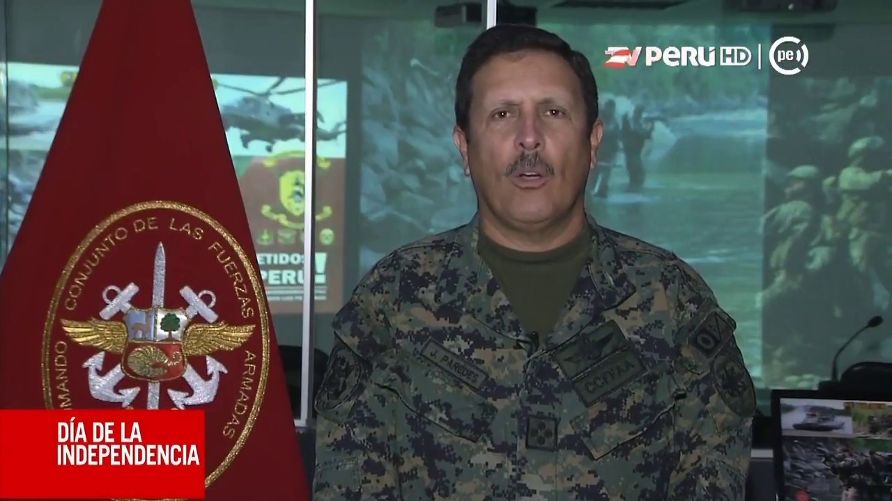 Jefe del CCFFAA saluda a todos los peruanos por Fiestas Patrias