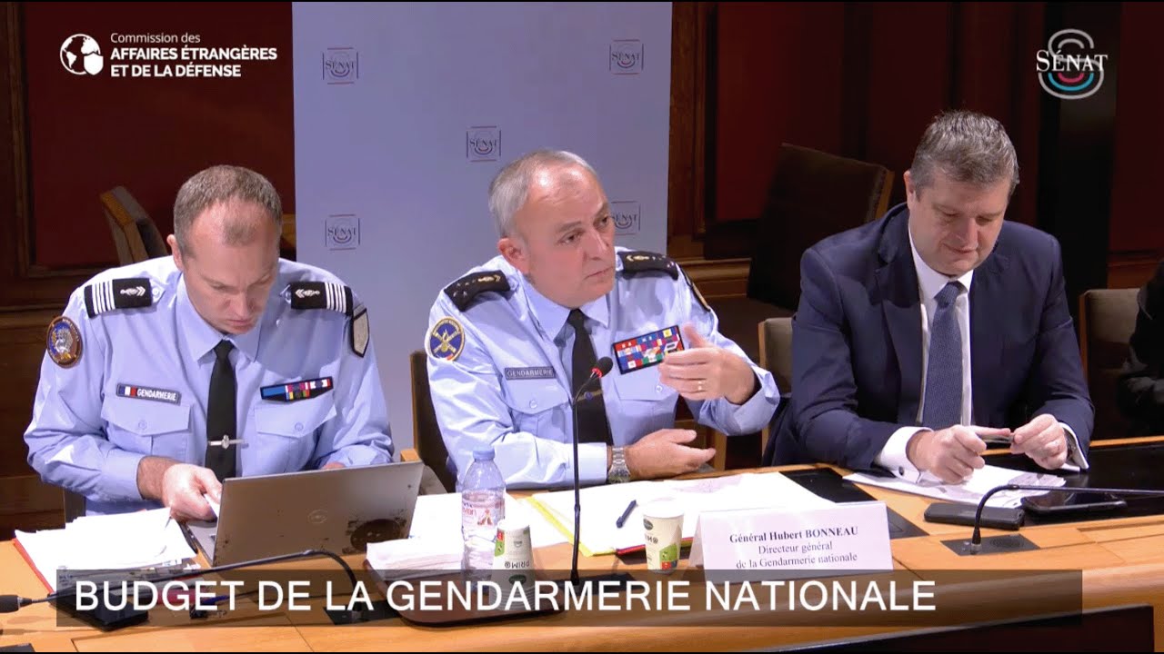 Audition du Directeur G&eacute;n&eacute;ral de la Gendarmerie Nationale Hubert Bonneau au S&eacute;nat