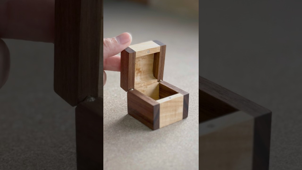 Small Box Tips! Two-Tone Trick #shorts #woodworking #diy