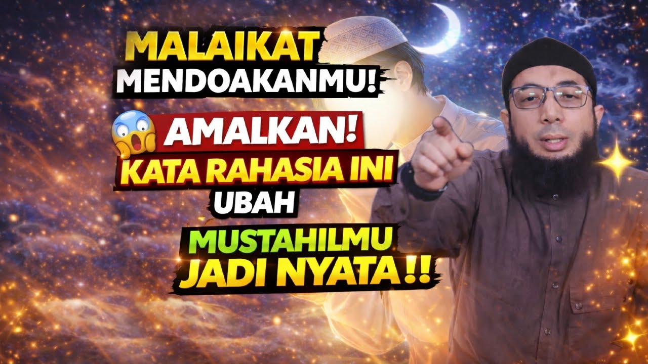 RIBUAN MALIKAT MENDOAKANMU‼️AMALKAN 1 KATA INI MUSTAHILMU JADI NYATA !! - USTADZ KHALID BASALAMAH