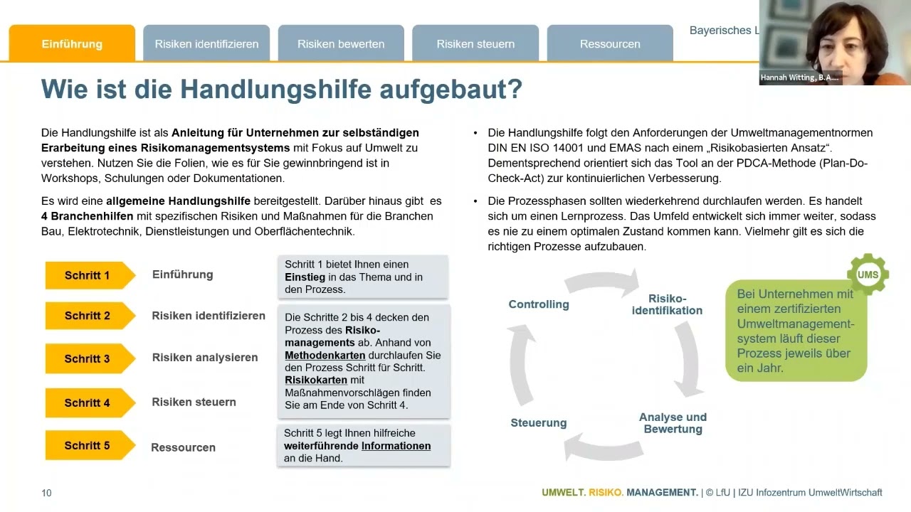 Webseminar Umweltrisikomanagement Baubranche (2021)