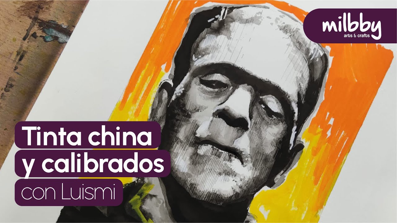 CLASE ONLINE: Te enseñamos técnicas de dibujo con TINTA CHINA y CALIBRADOS con LUISMI | Milbby