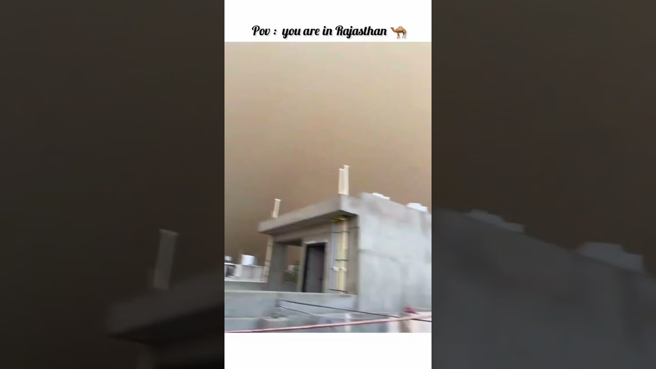 Sandstorm In Rajasthan ☠️#viral #trending  #rajasthan