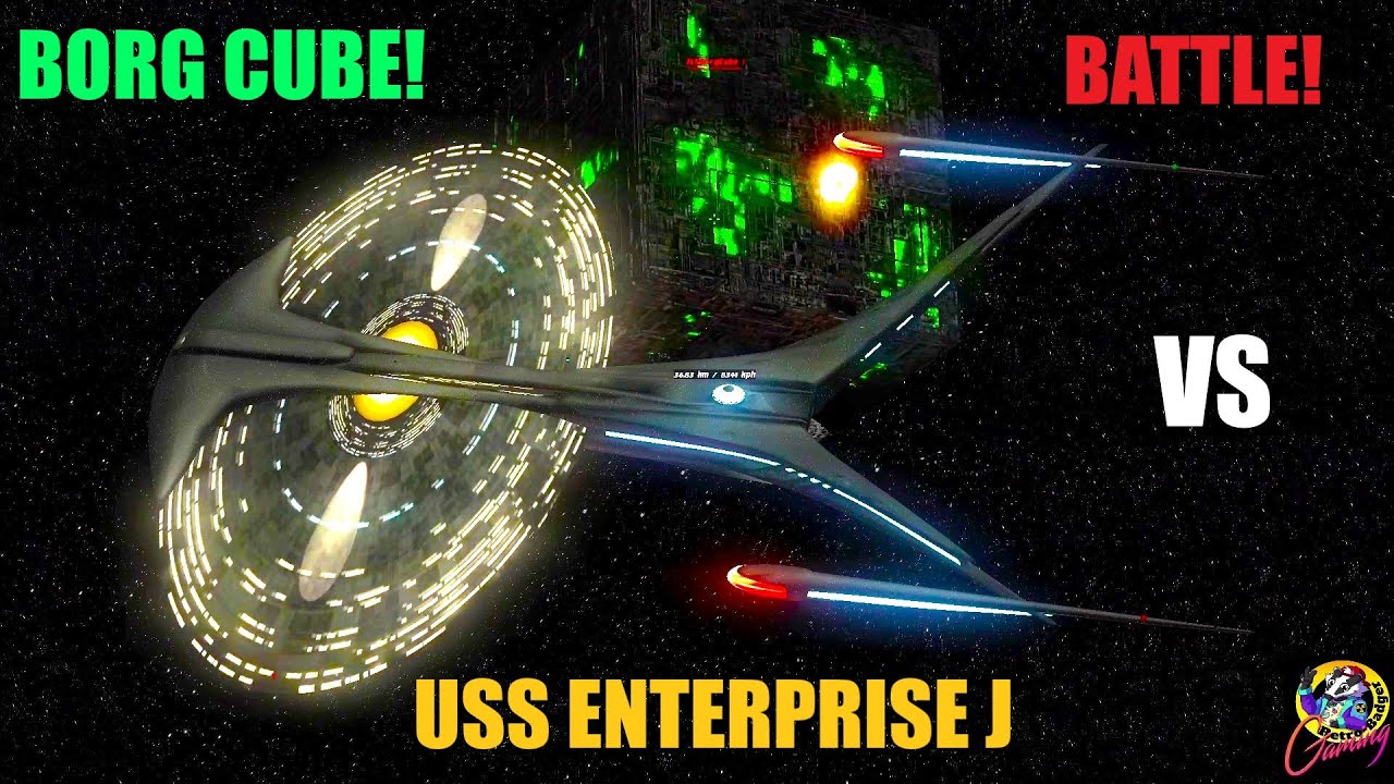 NEW USS Enterprise J VS THE BORG - Star Trek Starship Battles