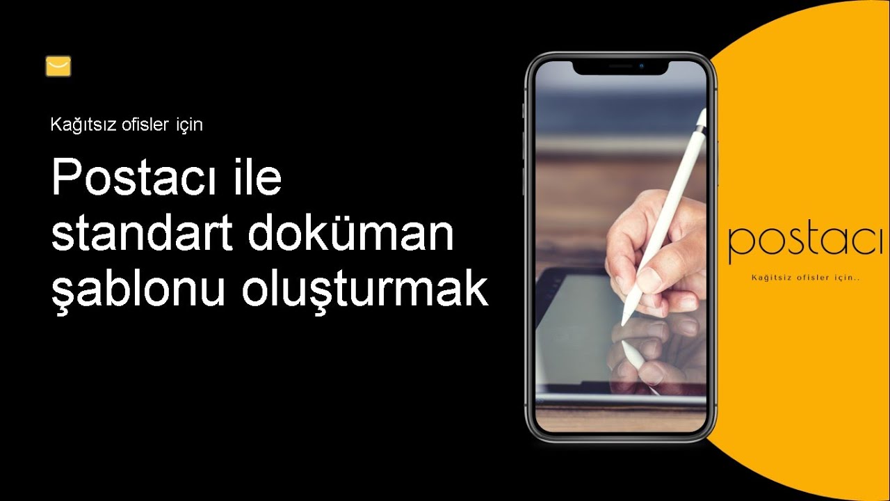 Postacı ile standart doküman şablonu oluşturmak.