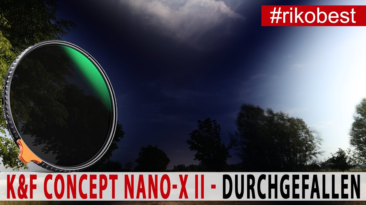 Variabler ND Filter von K&F Concept der Nano X II ND Filter ND2-ND400 mit dem X leider durchgefallen