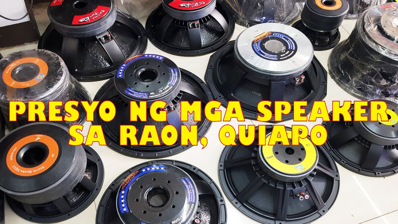 Presyo ng mga SPEAKER sa RAON QUIAPO ft. Storm Surge Audio | LIVE, CROWN, GEOSTORM, ATOMIC