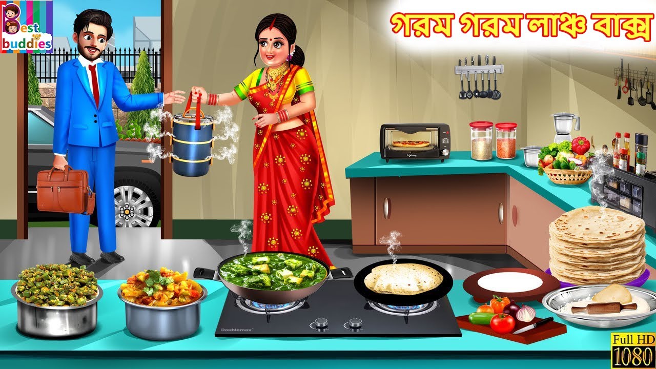 Gorom gorom lunch box | গরম গরম লাঞ্চ বাক্স | Bengali Story | Bengali Stories | Bengali Cartoon