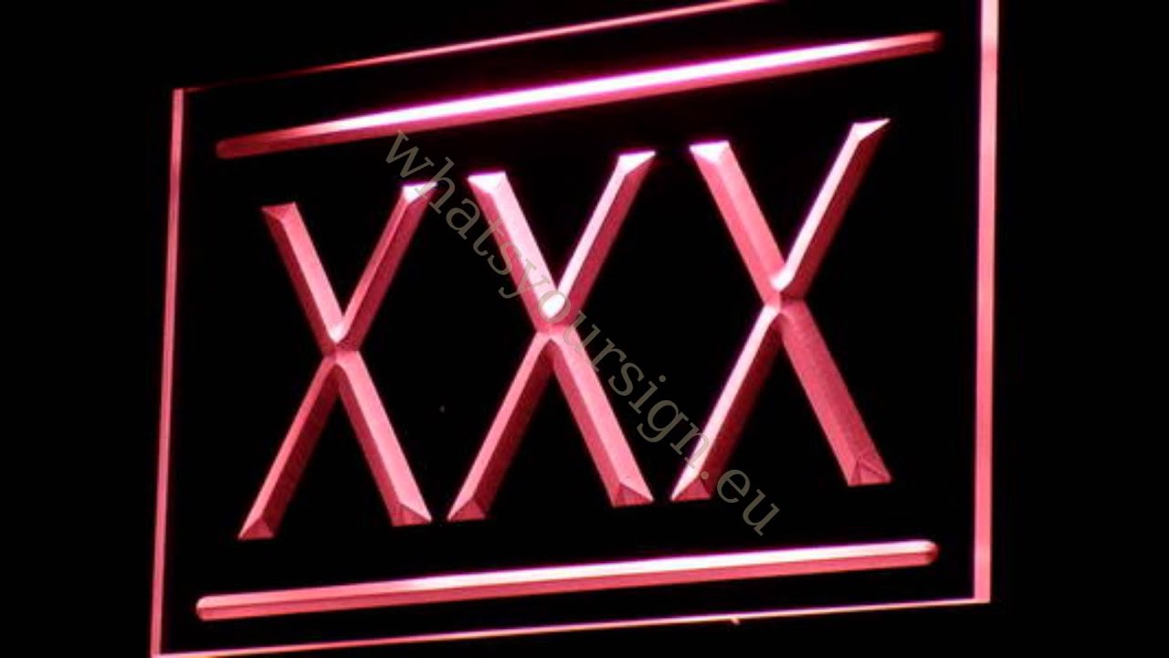 XXX - LED neon light sign display