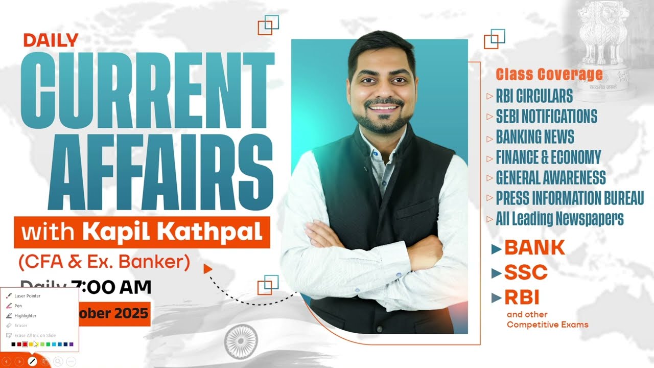 20 & 21 October 2025 Daily Current Affairs|IBPS, SBI & All Bank Exams Current Affairs |Kapil Kathpal
