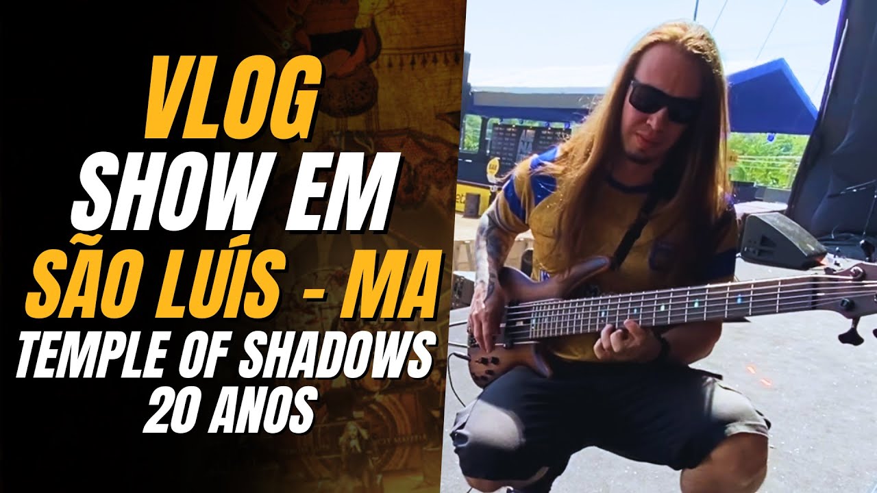 Vlog | Show em São Luís - MA com Edu Falaschi | Temple Of Shadows 20 anos