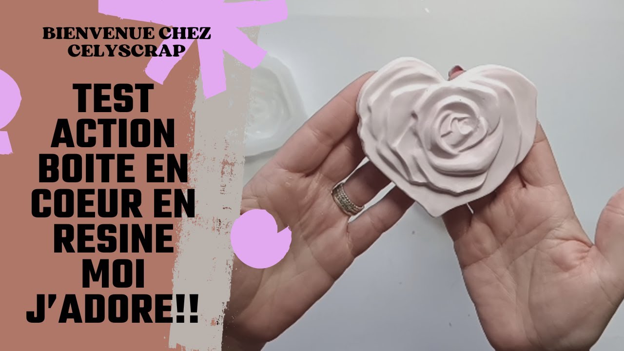 TEST ACTION KIT RÉSINE BOITE A BIJOU EN COEUR
