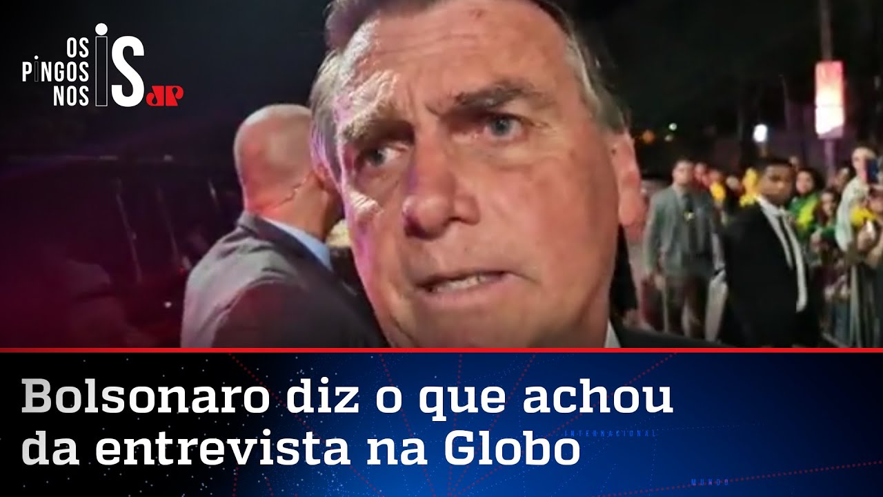 Em live, Bolsonaro faz balanço da entrevista a Bonner e Renata no Jornal Nacional da Globo