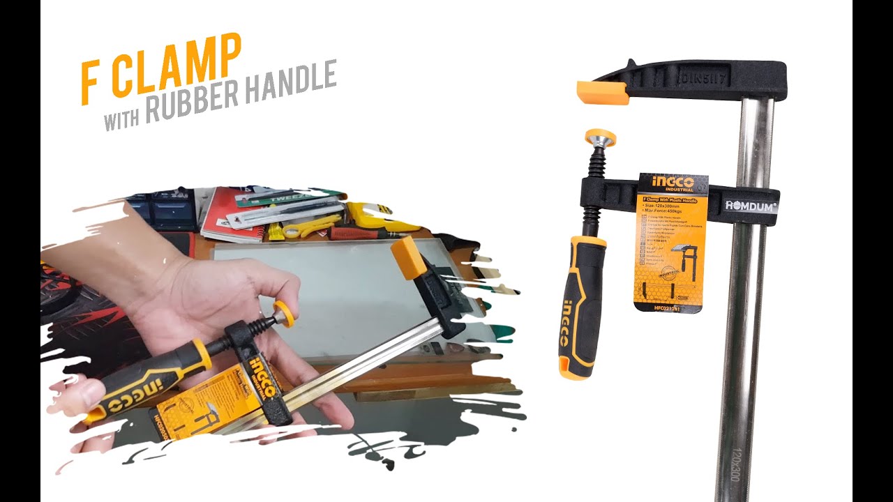 Amazing Heavy-Duty F-Style Bar Clamps for woodworking Projects | Review | How to use | Ingco F clamp