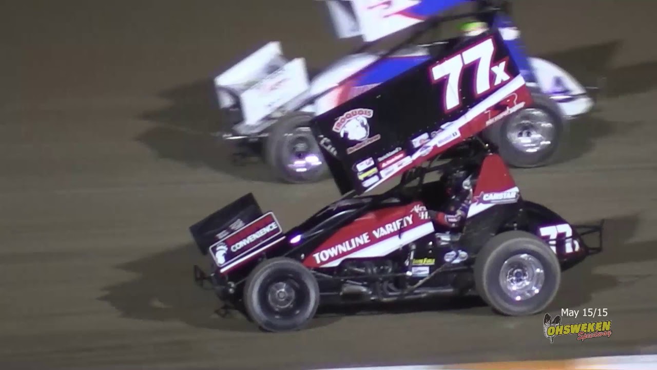 GM 602 Crate Winged Sprintcar A-Main May 15/15 Big O Flashback