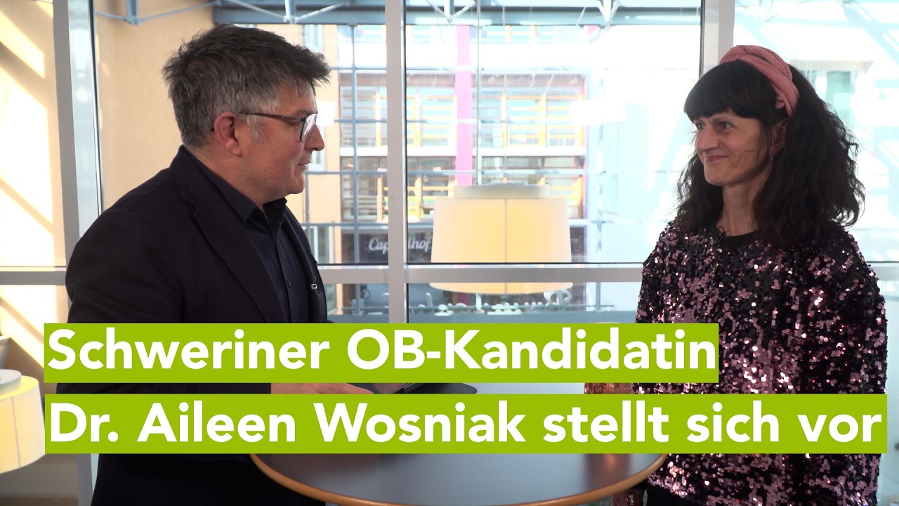 OB-Wahl Schwerin 2026: Dr. Aileen Wosniak (ASK) über Bürgerbeteiligung, Tierschutz und Stadtteile
