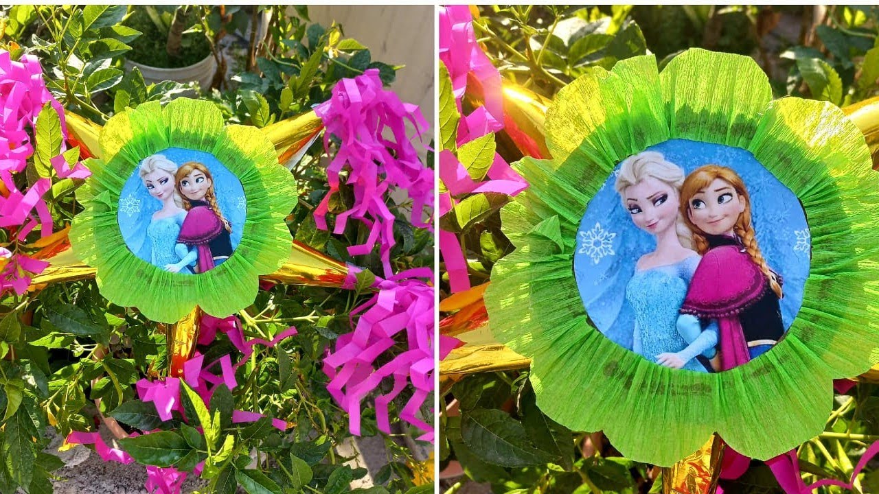 Como Hacer una mini Piñata, para el día de el niño, material reciclado, Fácil y económica ♥️ 14 cm