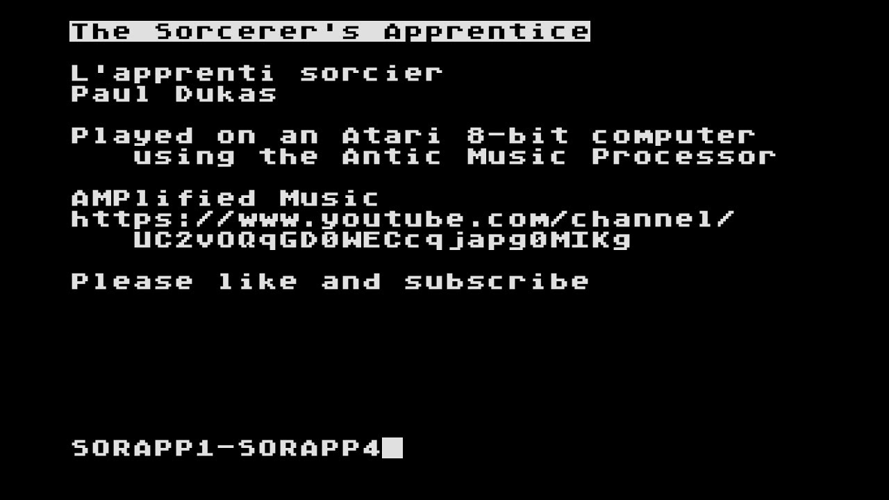 The Sorcerer’s Apprentice – Paul Dukas