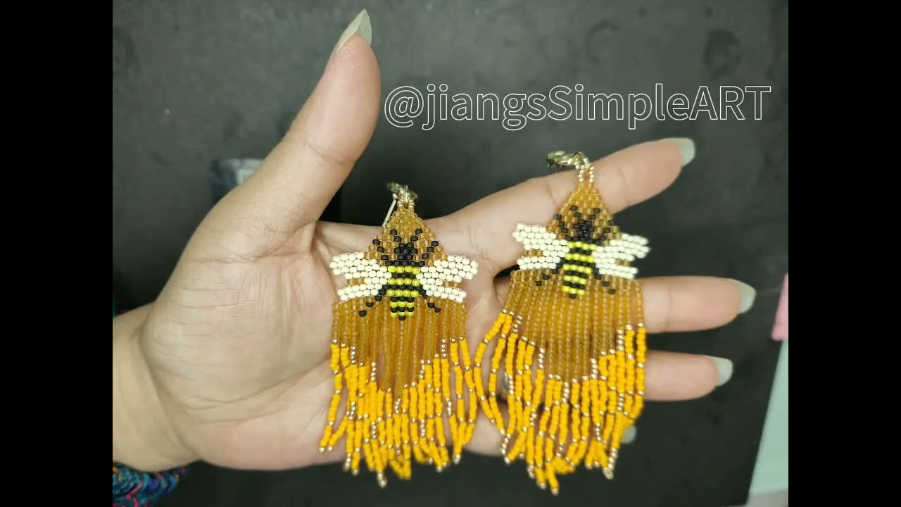 diy beaded earrings BEE