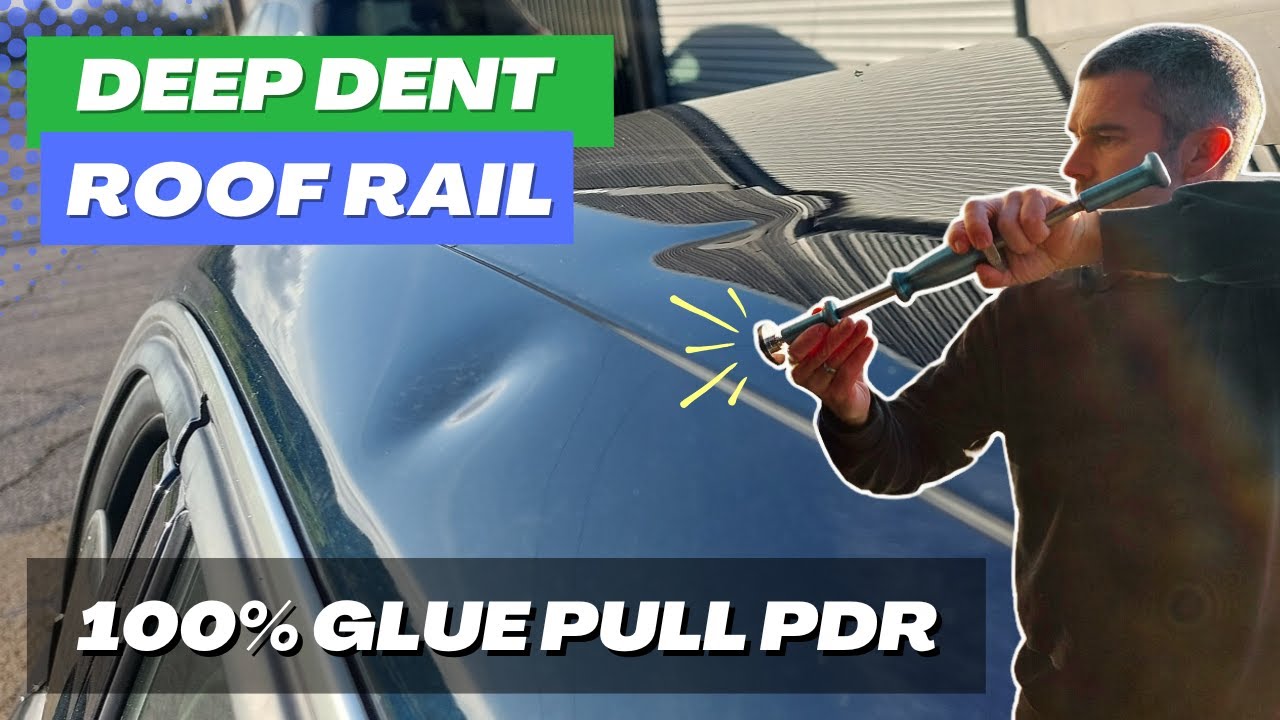 How I Used Hot Glue To Fix This Dent | Paintless Dent Removal
