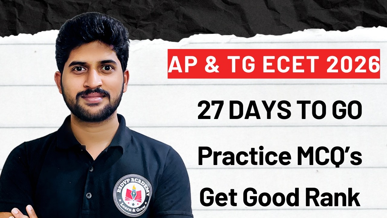 &ldquo;AP & TG ECET 2026 &ndash; Final 27 Days Strategy&rdquo;