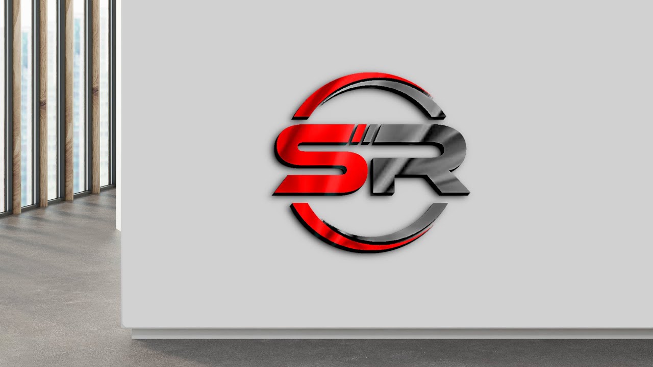 S R logo design | S R logo design in gimp