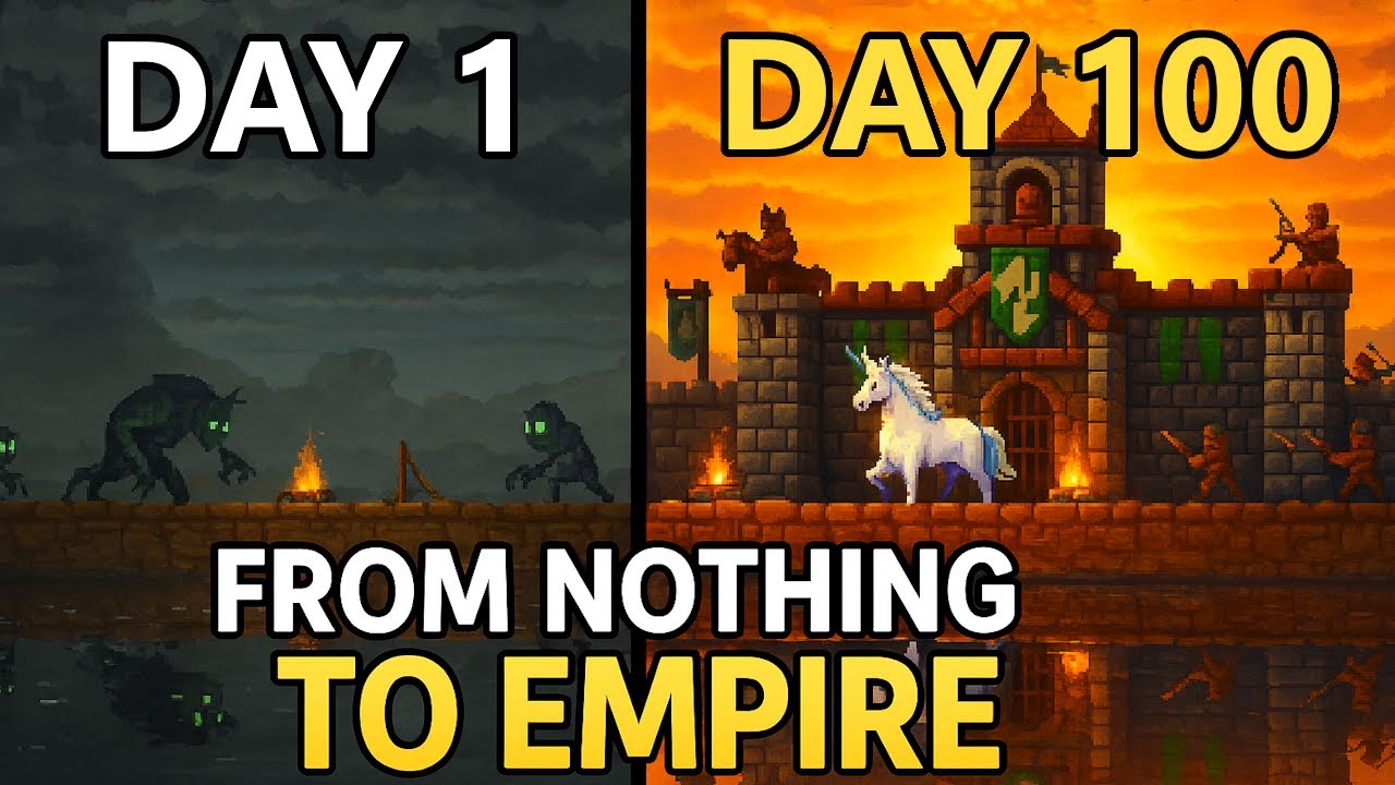 I Played 100 Days Of Kingdom Two Crowns - The Movie