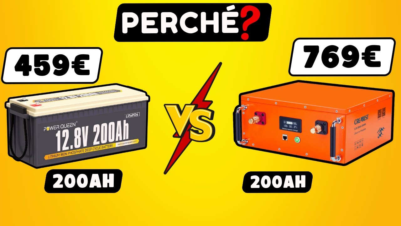La verità sui BMS delle batterie al litio LiFePo4 ➡️ Creabest VS Power Queen 200Ah
