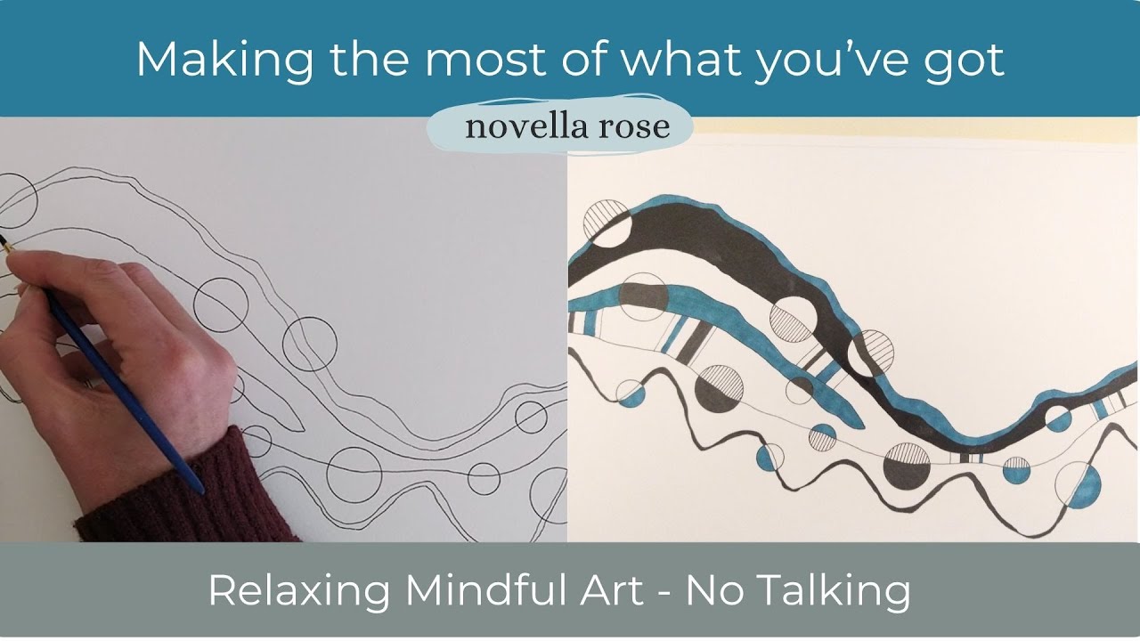 Neuro-Zen Drawing with Artistry Twin Markers | Abstract Art Drawing No talking 