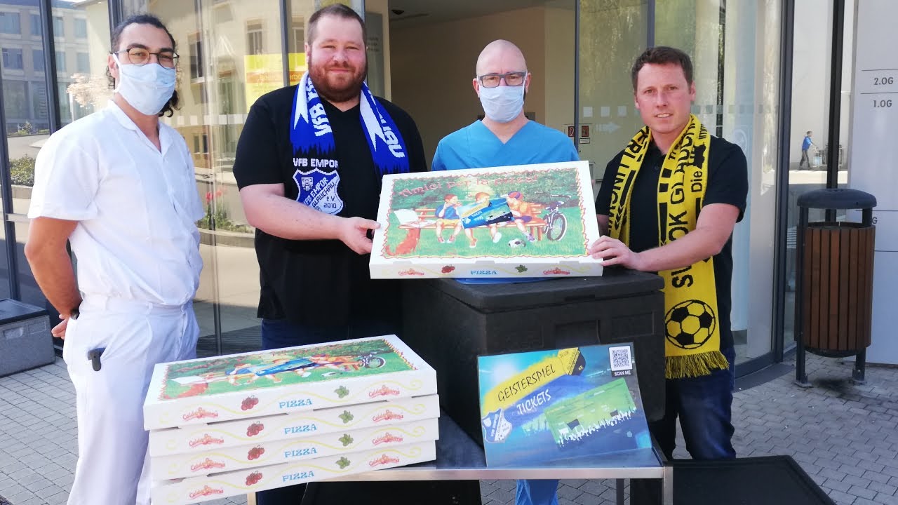 Fußballvereine bedanken sich mit Pizza