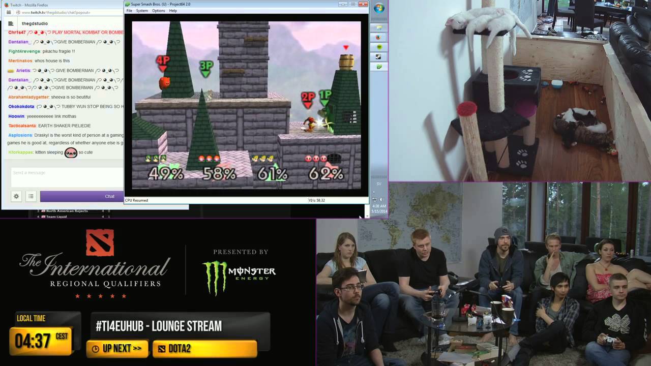 Super Smash Bros. with Pieliedie, TobiWan, Draskyl and n0tail.