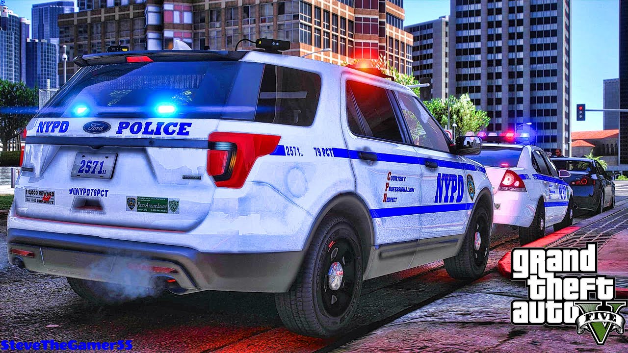Playing GTA 5 As A POLICE OFFICER City Patrol| NYPD|| GTA 5 Lspdfr Mod| 4K