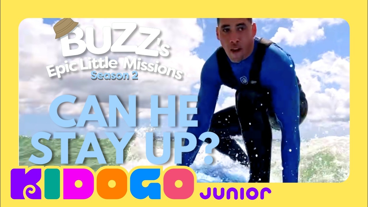 Buzz Raps, Surfing for Beginners and Feeds Farm Animals! | Buzz's Epic Little Missions | S2 | E4