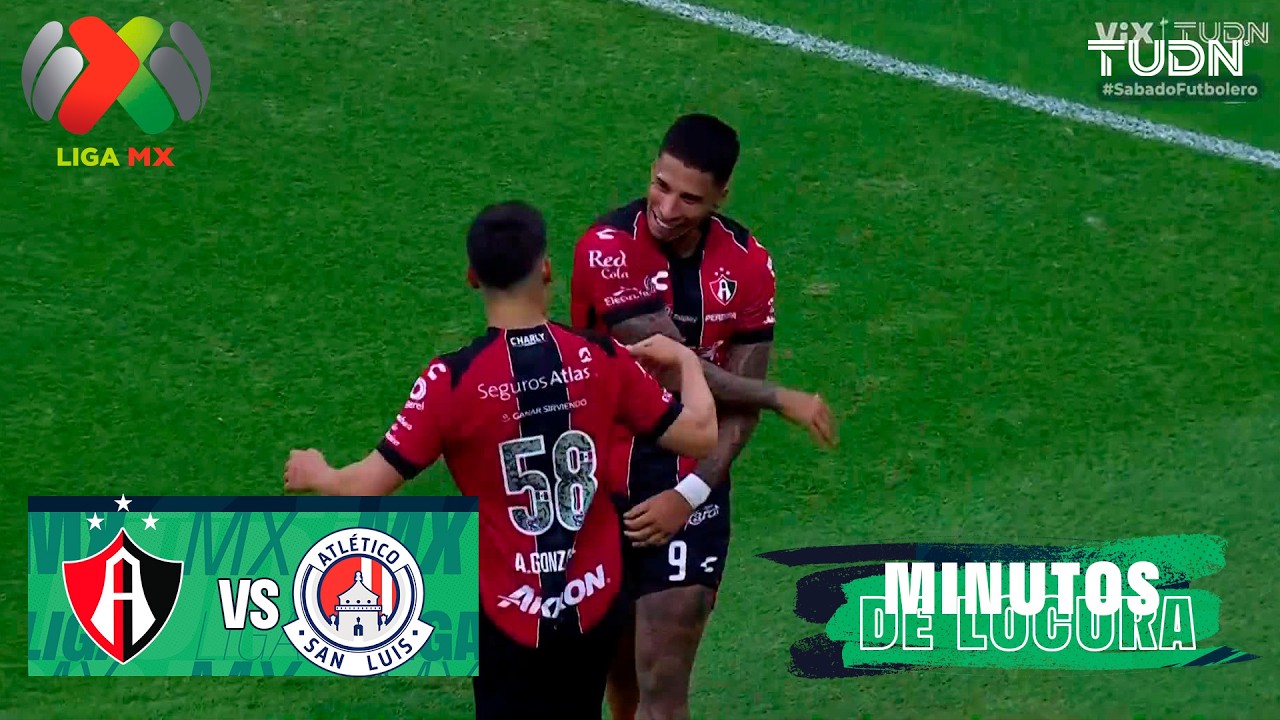 ¡MINUTOS DE LOCURA! Atlas lo gana Atlas 3-2 Atlético de San Luis | Liga MX - Jornada 7 CL 2026 | TUD