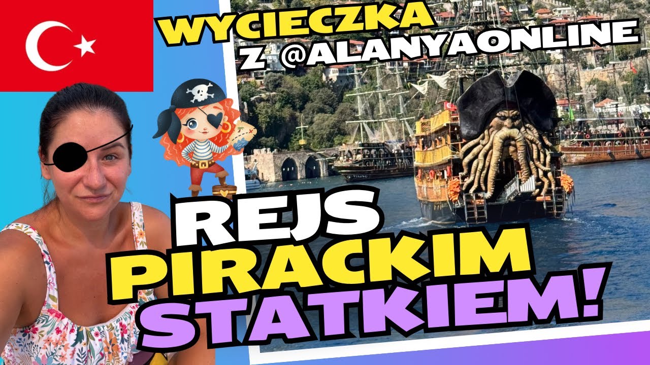 🇹🇷REJS STATKIEM PIRACKIM TURCJA z  @alanyaonlinewycieczki  Wycieczka na Riwierze Tureckiej Alanya