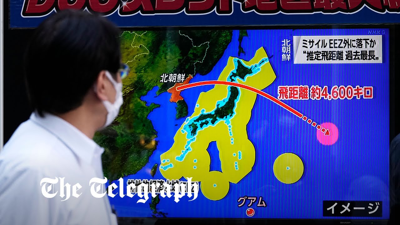 Missile alarm sirens sound in Japan after North Korea launches ballistic missile