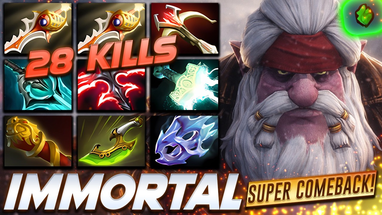 Sniper Super Comeback 28 Frags - Dota 2 Pro Gameplay [Watch & Learn]
