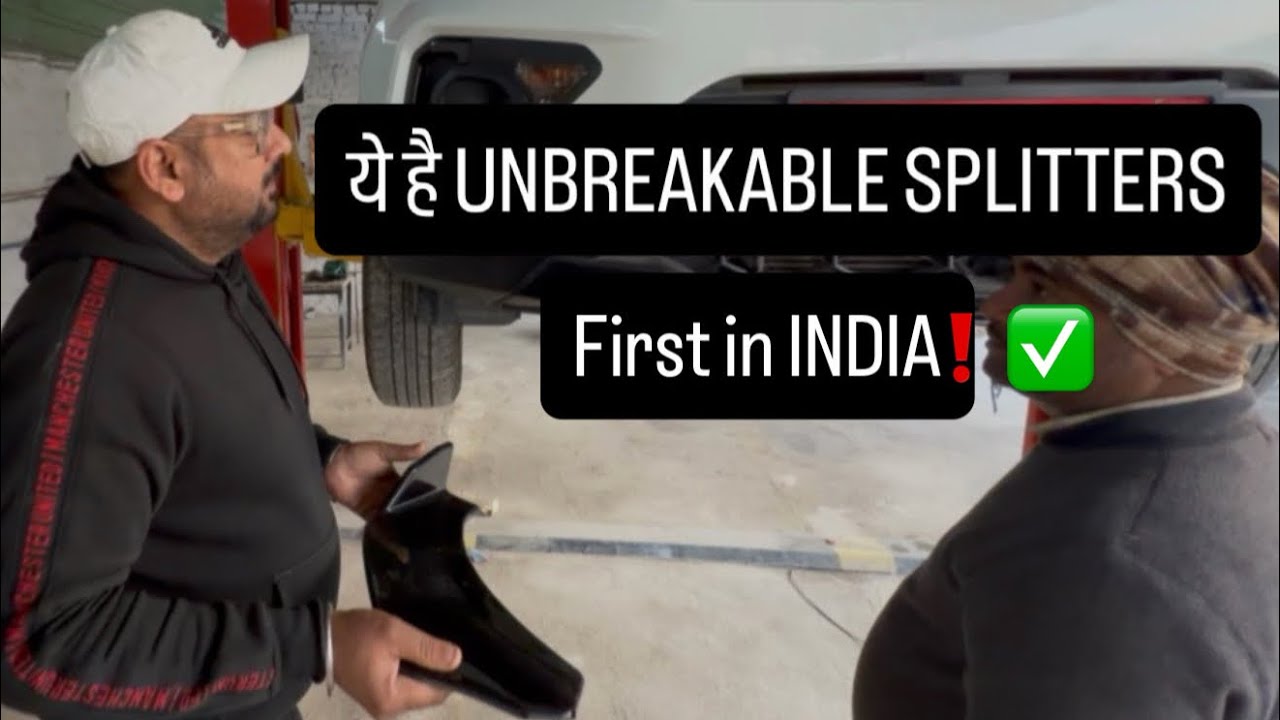 UNBREAKABLE SPLITTERS installation @1322happysingh1 in my टाटा NEXON❗️✅ MODS#tatamotors #sierra 