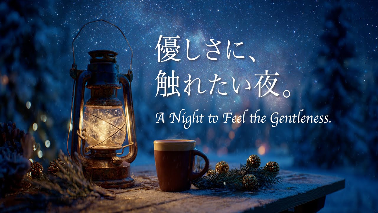 【夜のリラックスBGM】雪夜のキャンドルと穏やかなピアノ |  Snowy Night Candles & Gentle Piano Music