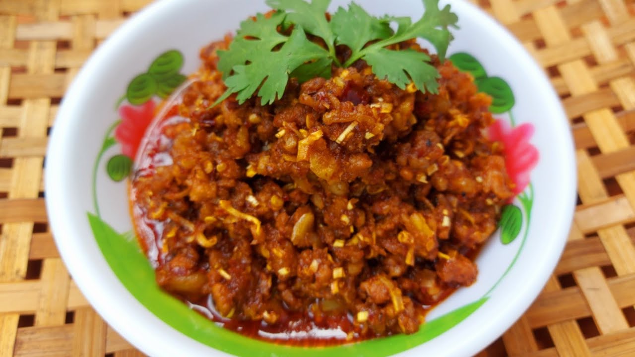 น้ำพริกหมูตะไคร้ง่ายๆ(สูตรเด็ด) น้ำพริกตะไคร้หมูสับ หอมกลิ่นตะไคร้ อร่อยจนต้องขอข้าวเพิ่ม