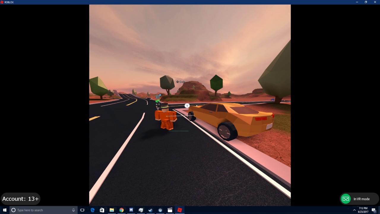ROBLOX Jailbreak in HTC Vive VR