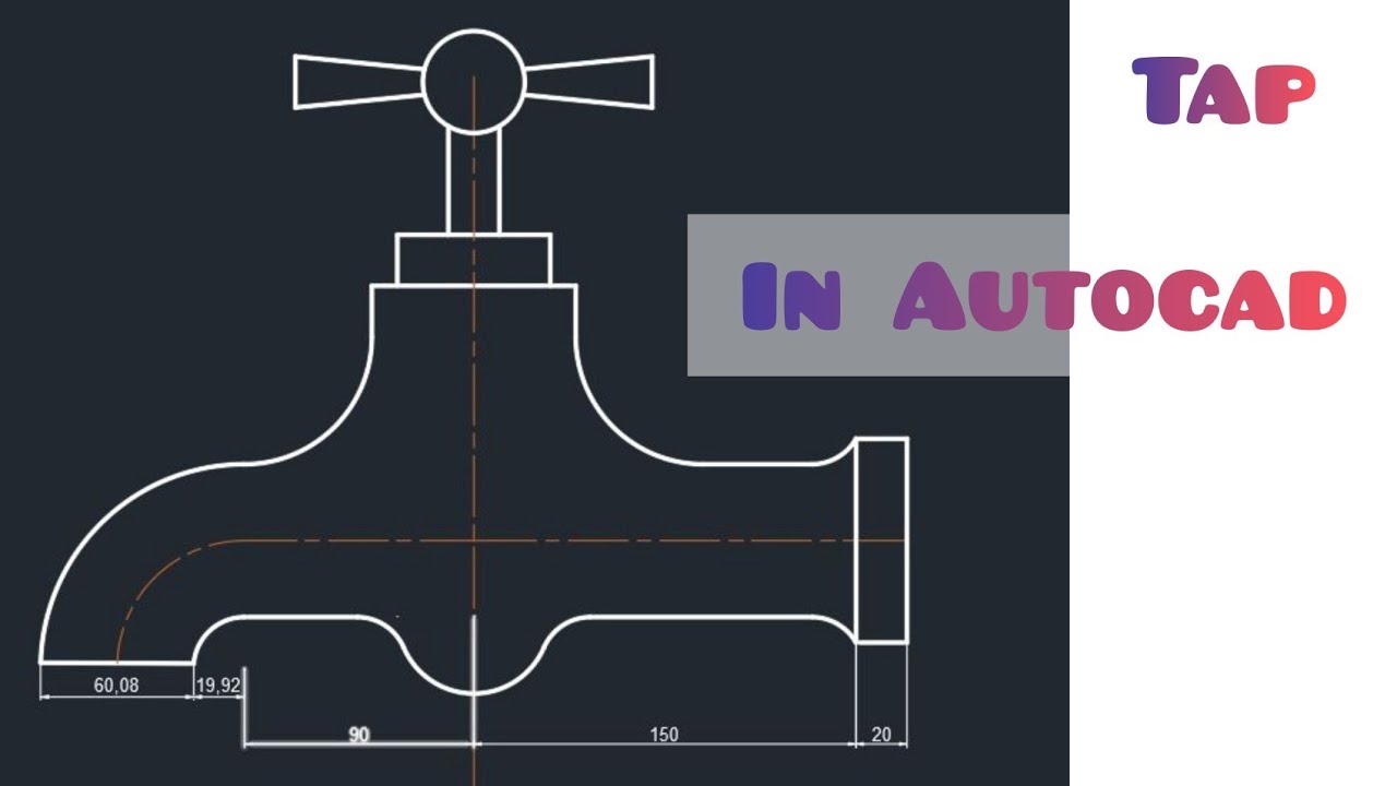 Tap | Autocad | Tangency problem in |Engineering drawing | Autocad